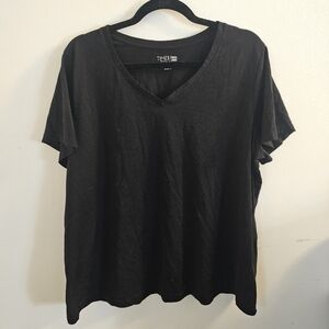 Time and Tru brand plain black t shirt size 3x